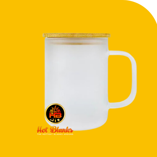 15oz Frosted Glass Mug