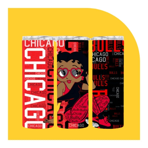 Chicago Bulls Betty Boop Tumbler PNG