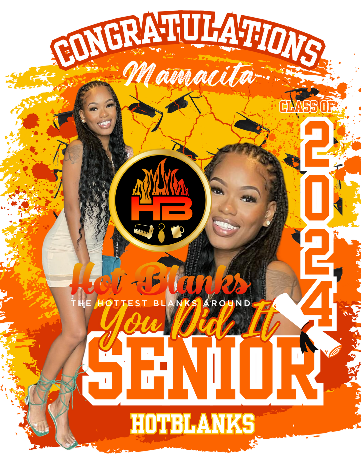 Grad 2024 Canva T-Shirt Templates