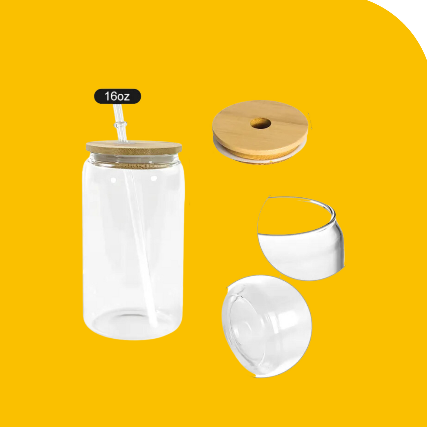 16oz Clear Libbey Glass