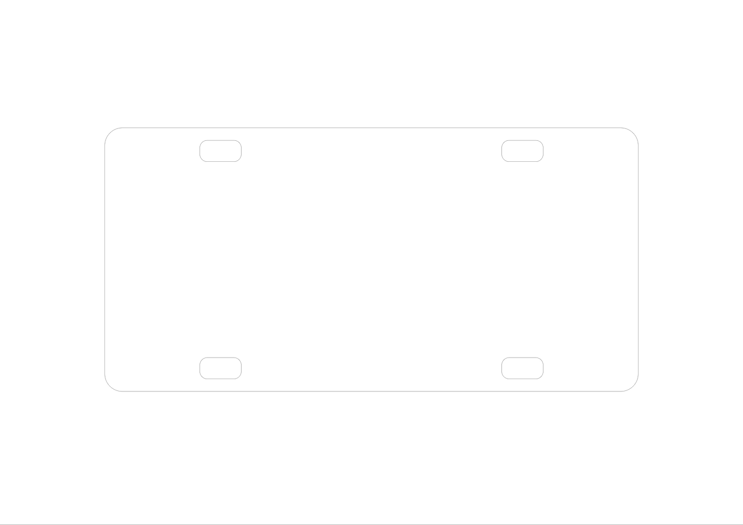 License Plate Template